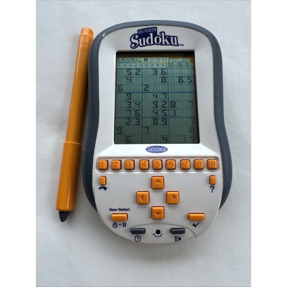 Radica BIG SCREEN SUDOKU Electronic Handheld‎ Travel Portable Game